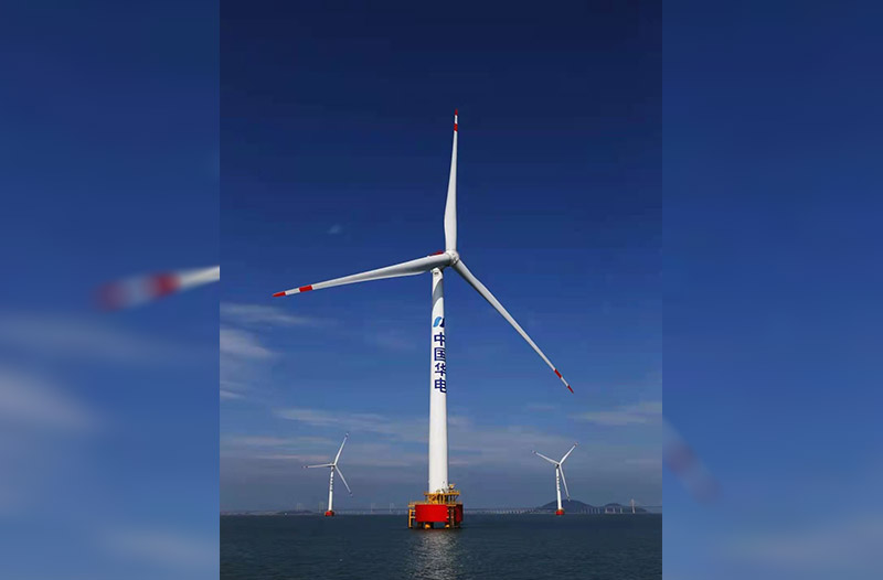 为华电青洲海上风电项目提供发电机水冷系统、机舱散热空冷系统